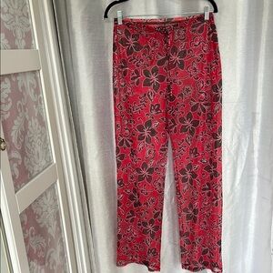 Vintage 90’s Floral Red Women's Pants